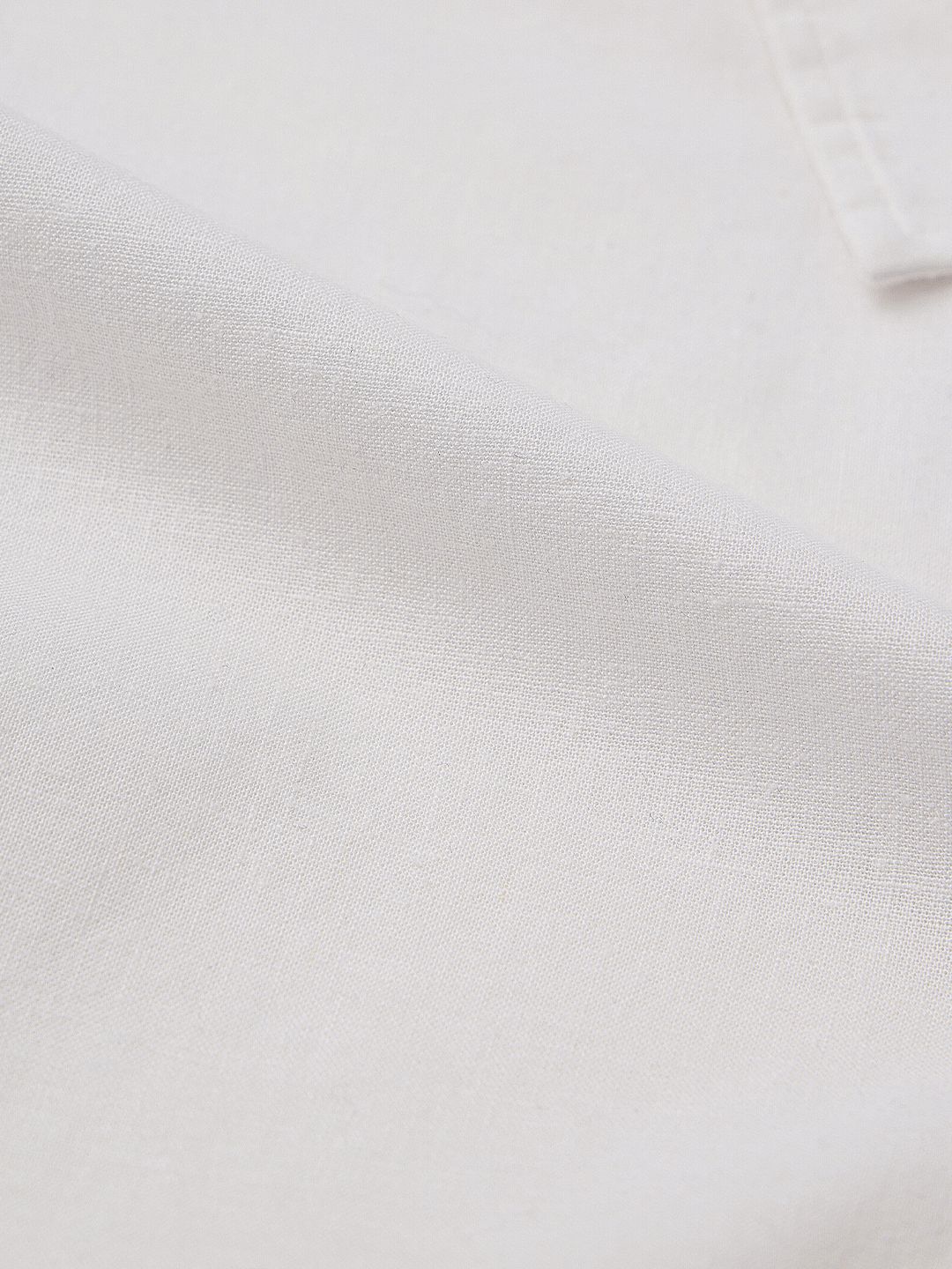 Cotton Linen Shirt: Platinum Women Cropped Shirts