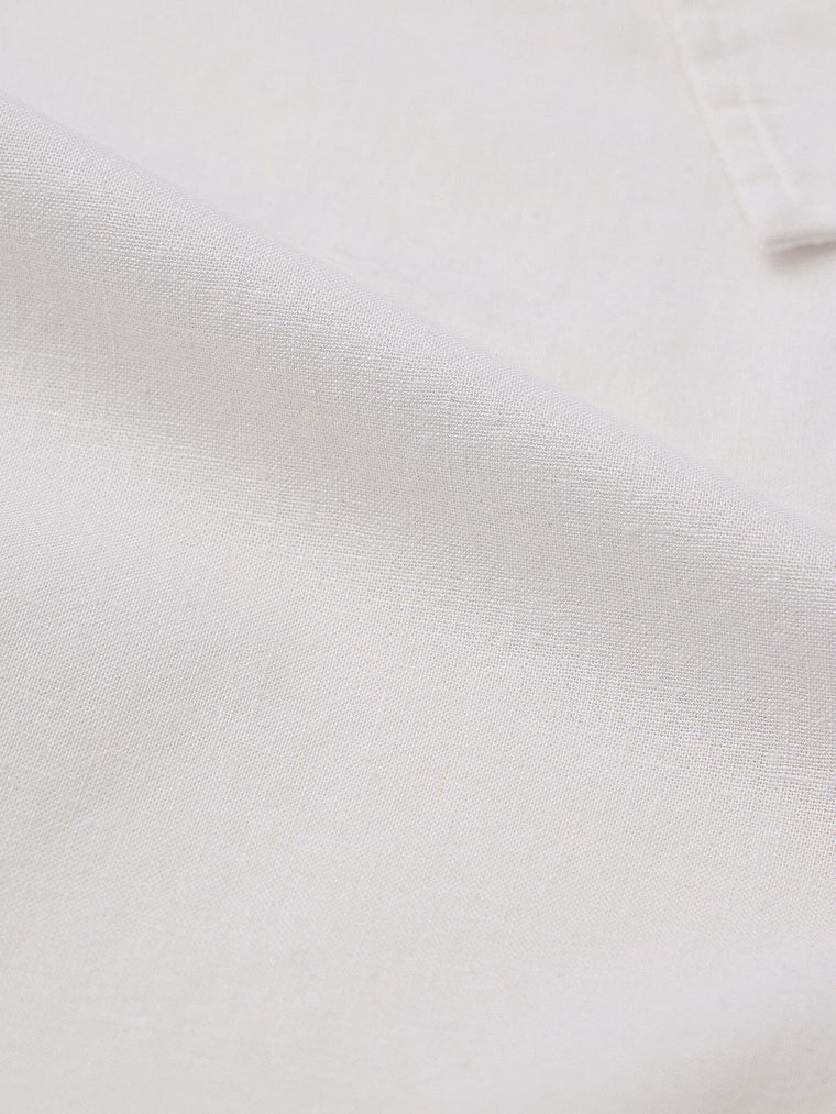 Cotton Linen Shirt: Platinum Women Cropped Shirts