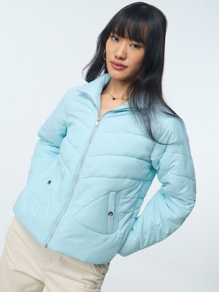 Puffer Jacket: Hearts Women Puffer Jackets
