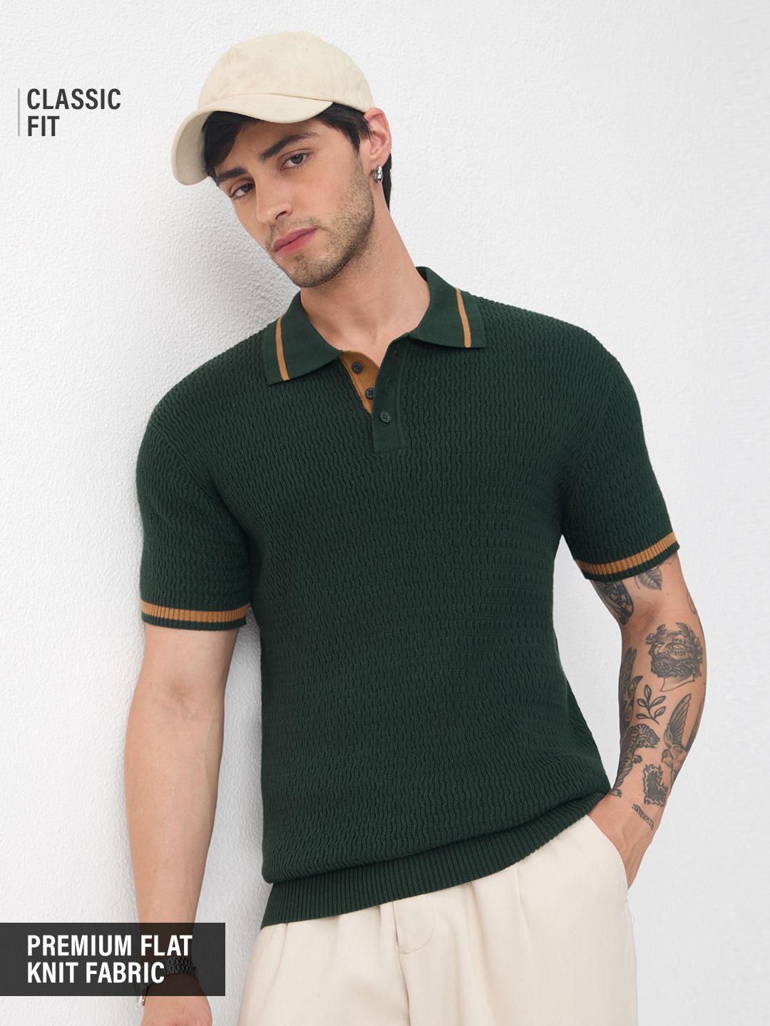 Textured Flat Knit: Pinecrest Classic Polos