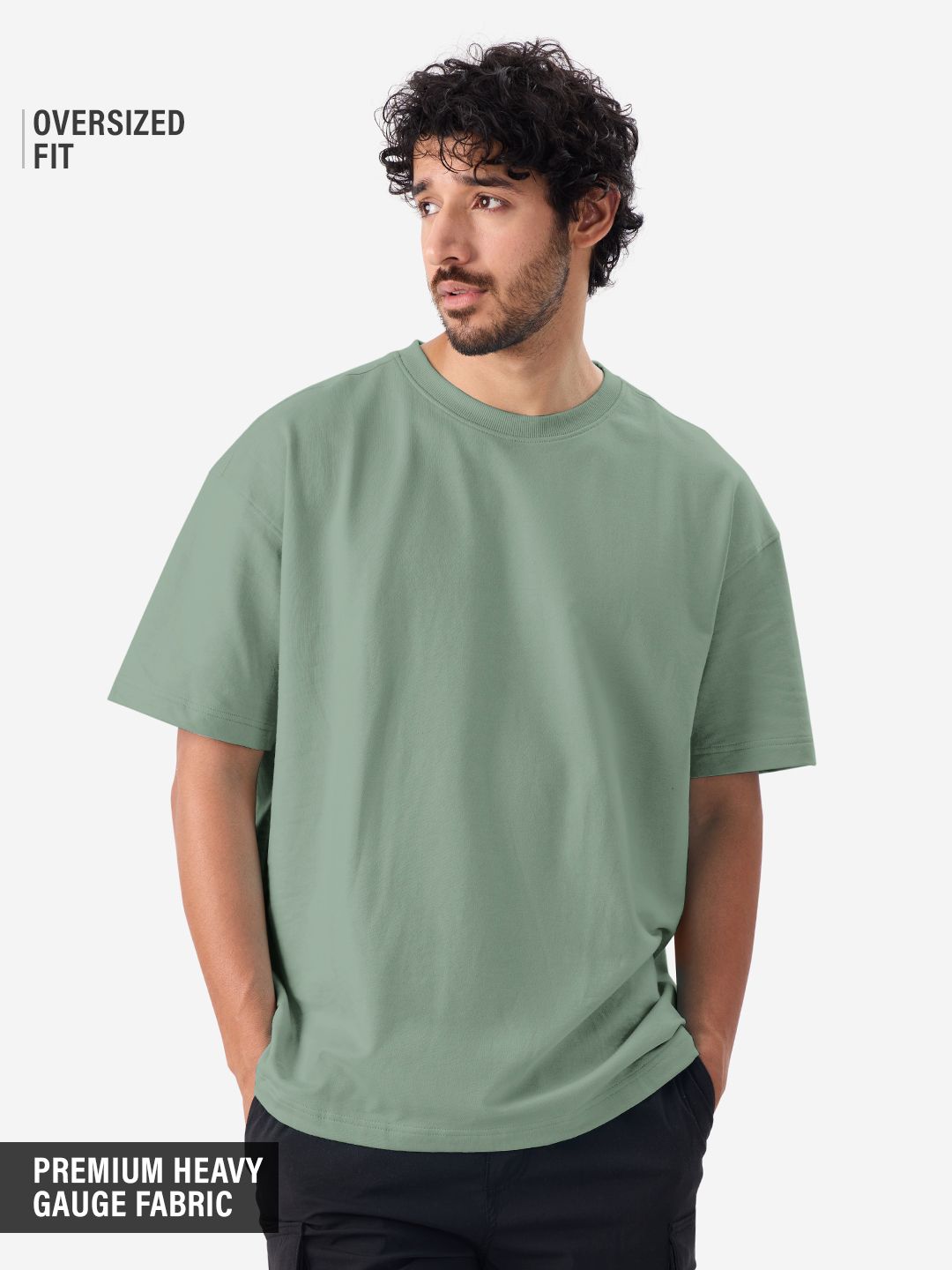 Oversized: Sage Green Oversized T-Shirts
