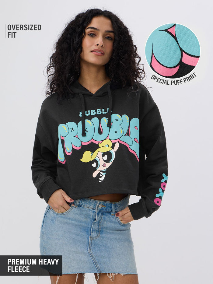 Powerpuff Girls: Bubble Trouble Women Oversized Hoodies