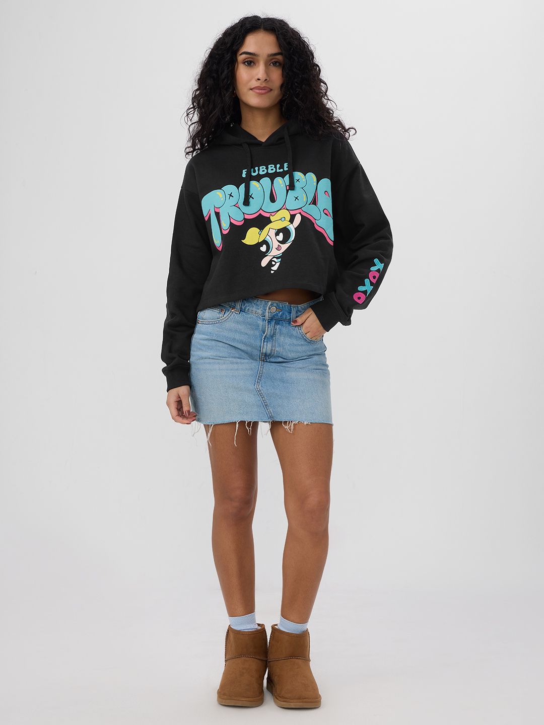 Powerpuff Girls: Bubble Trouble Women Oversized Hoodies