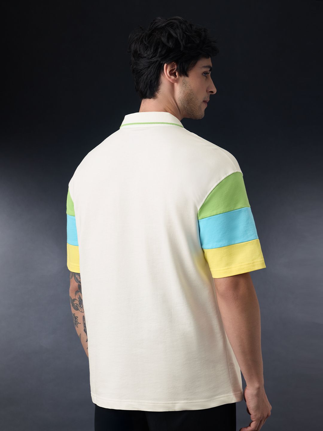 TSS Originals: White Block Oversized Polos