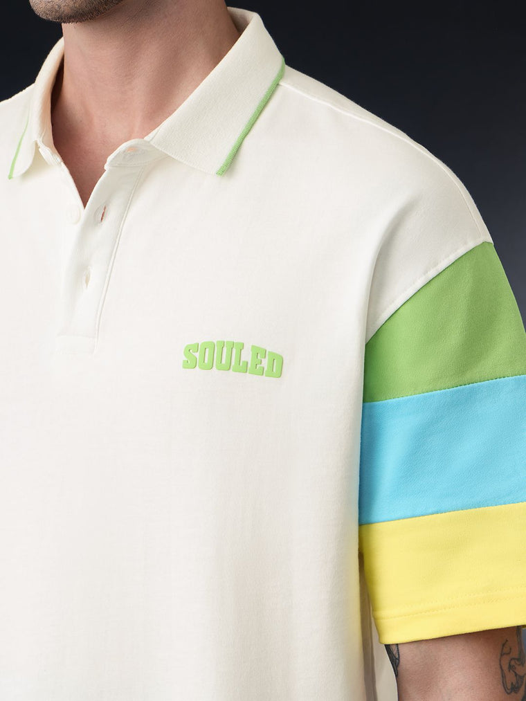 TSS Originals: White Block Oversized Polos