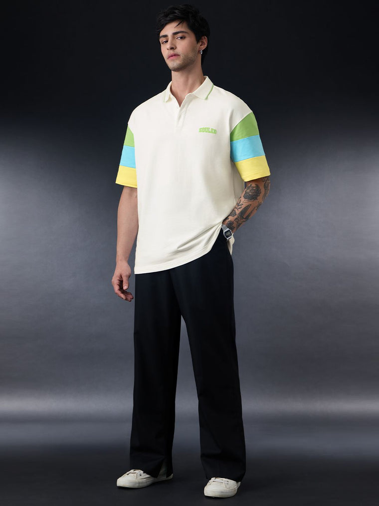 TSS Originals: White Block Oversized Polos