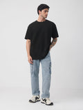 Popcorn Texture: Caviar Oversized T-Shirts