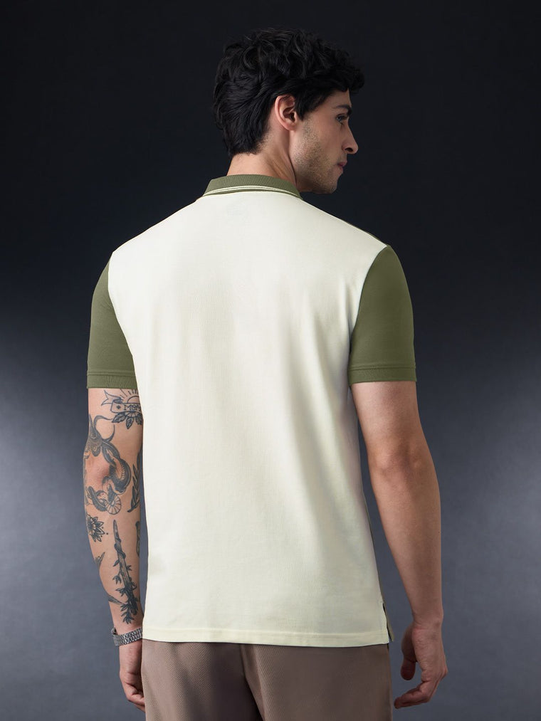 Colourblock Polo: Matcha Classic Polos