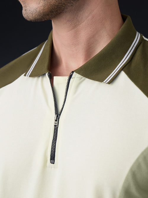 Colourblock Polo: Matcha Classic Polos