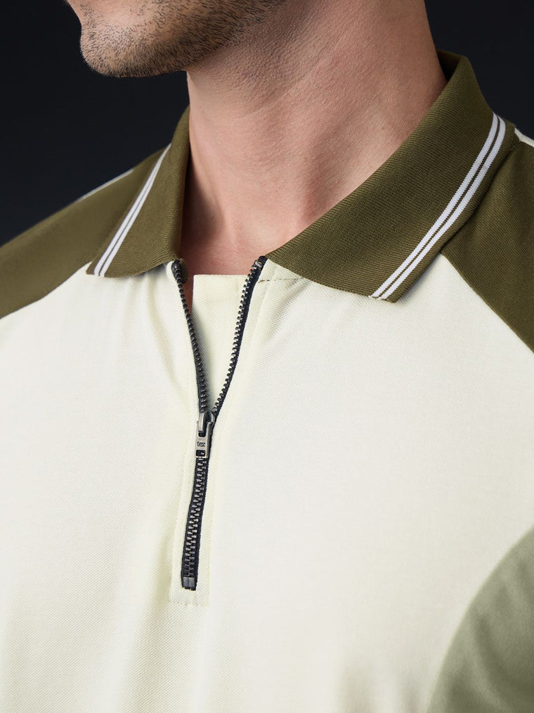 Colourblock Polo: Matcha Classic Polos