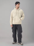 Oversized Hoodie: CrÃ¨me Men Oversized Hoodies