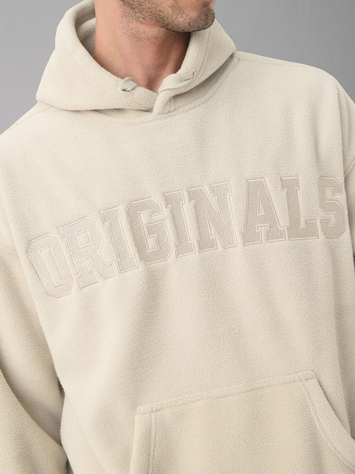 Oversized Hoodie: CrÃ¨me Men Oversized Hoodies