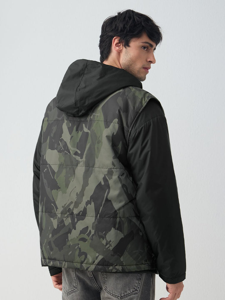 Detachable Jacket: Street Combat Men Puffer Jackets