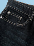 Straight-Fit Denim: Urban Blue Men Straight Fit Jeans
