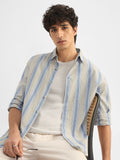 Cotton Linen Stripes: Ridge Cotton Linen Shirts