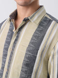 Jacquard: Sandstone Men Textured Shirts