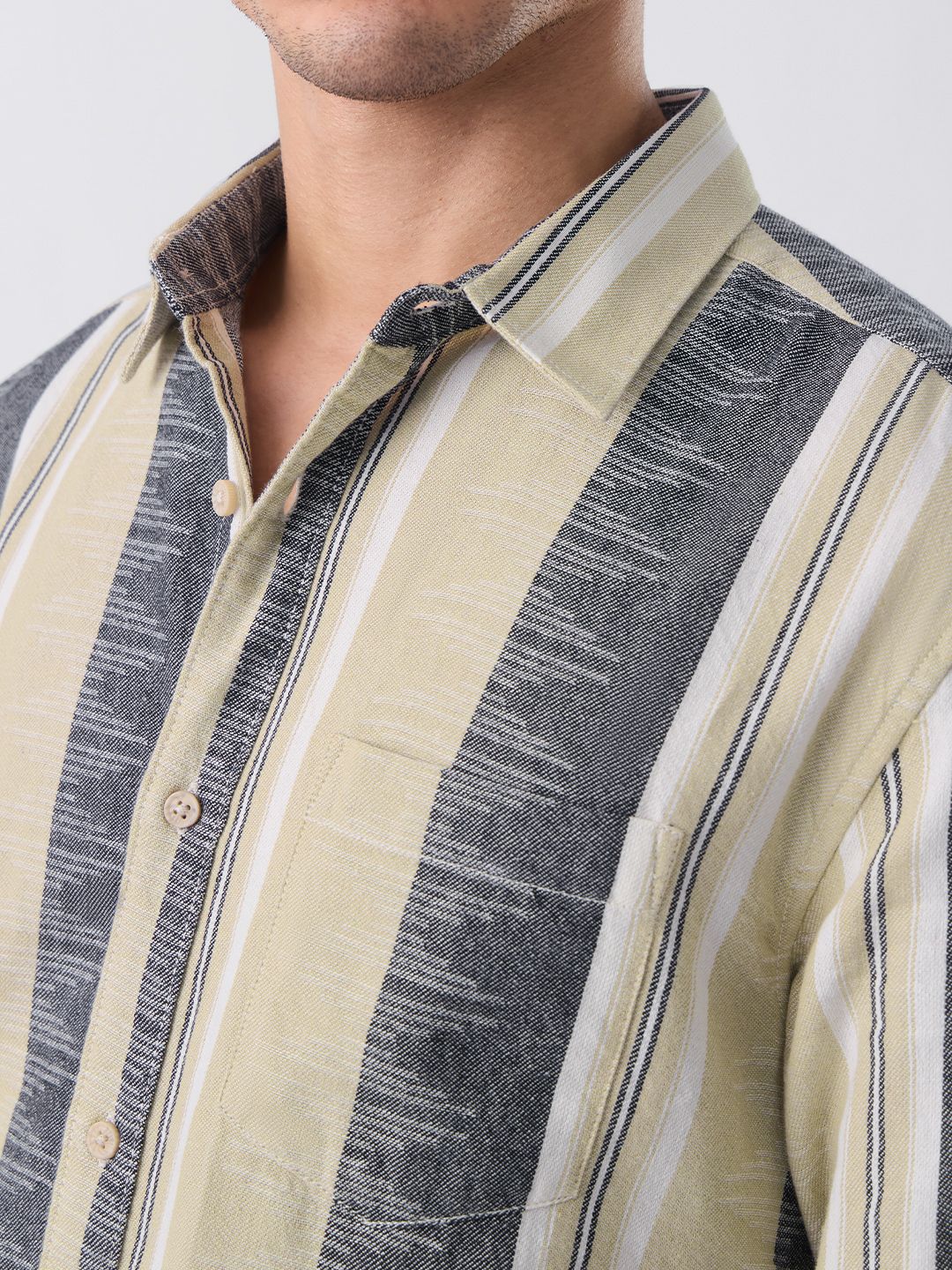 Jacquard: Sandstone Men Textured Shirts