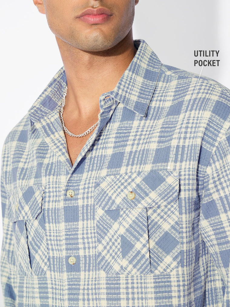 Plaid Shirt: Skyfall Men Utility Shirts