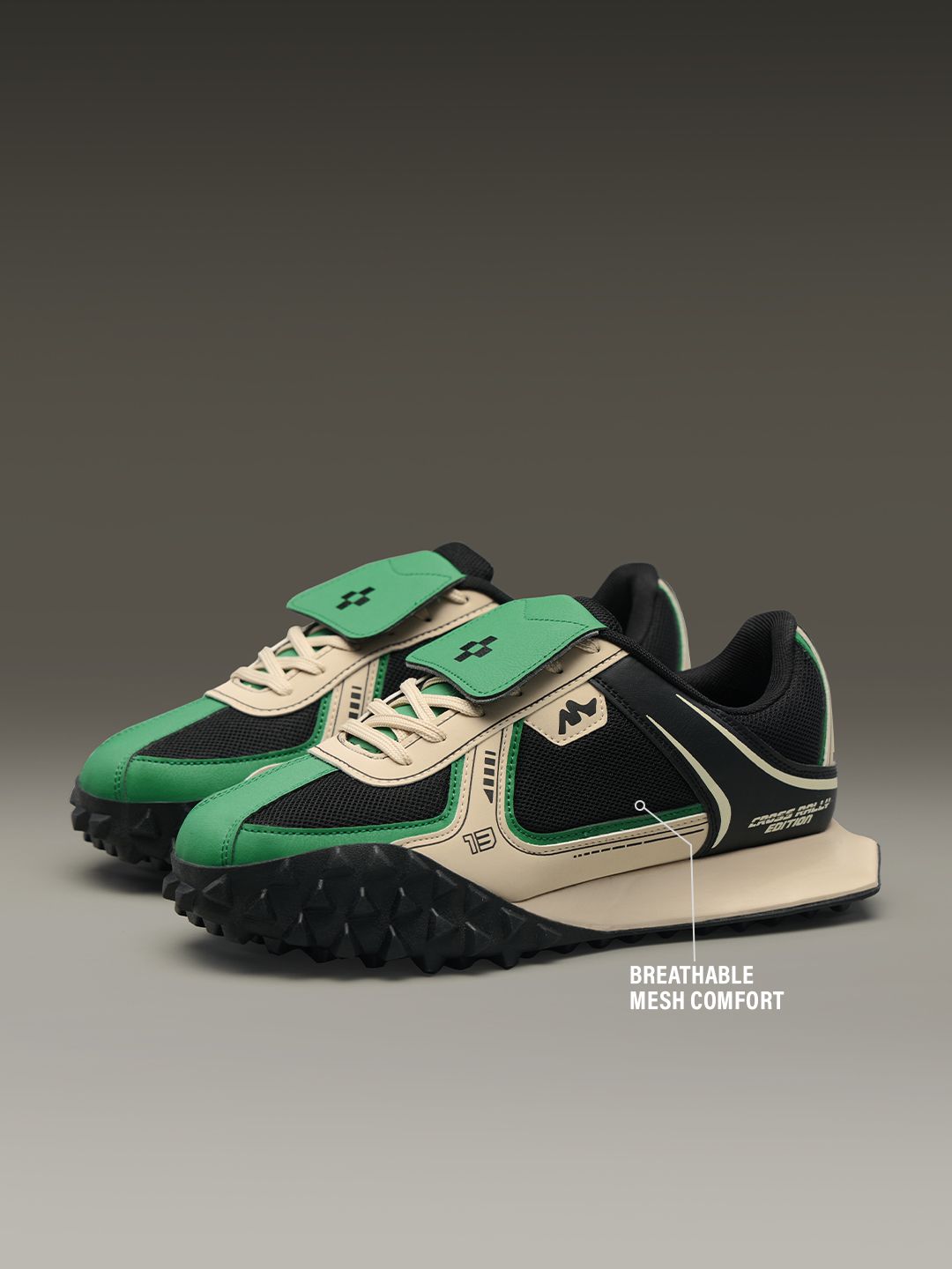 Velocity: Emerald Men Low Top Sneakers