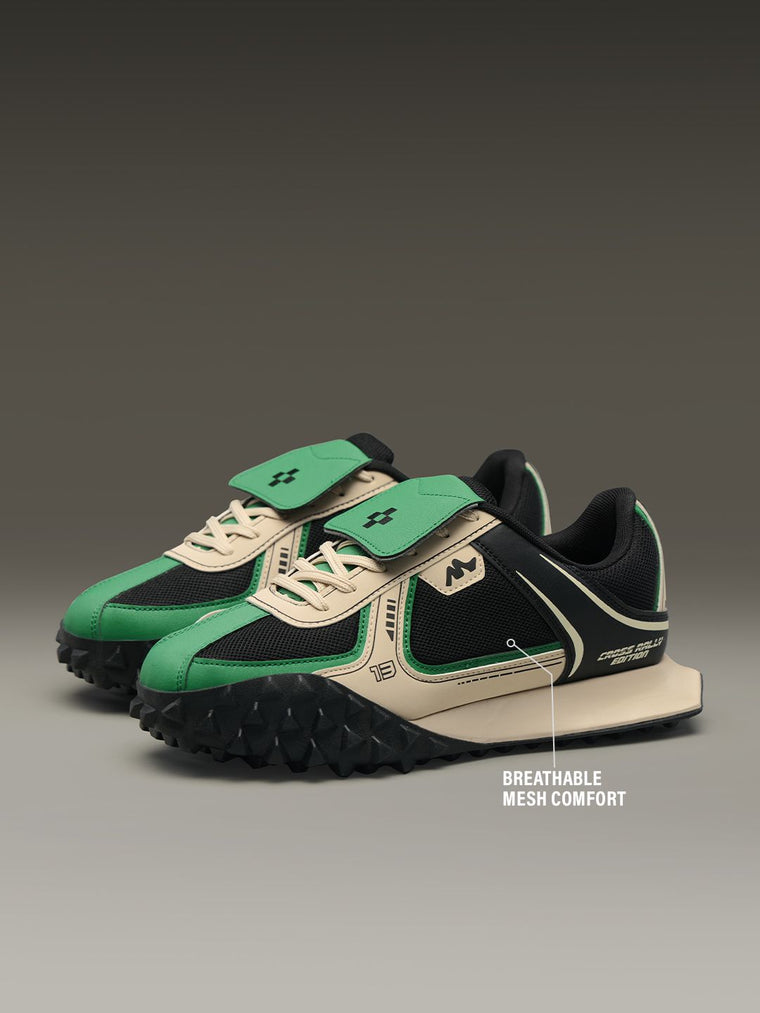 Velocity: Emerald Men Low Top Sneakers