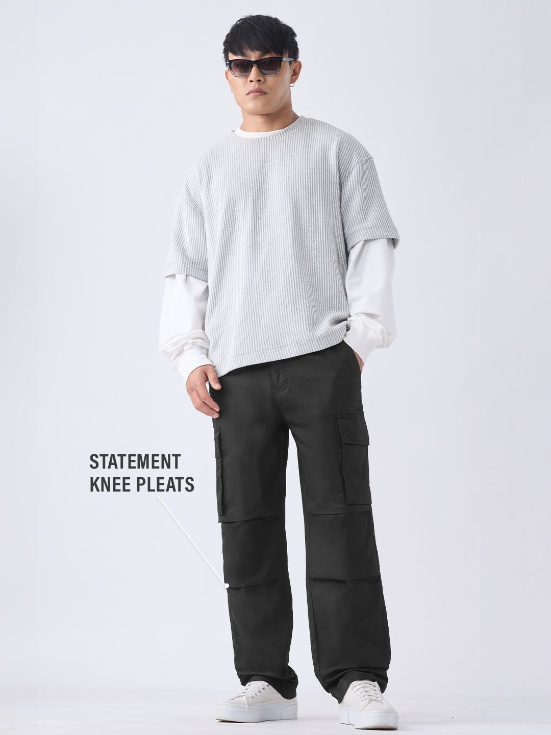 Parachute Pants: Noir Men Parachute Pants