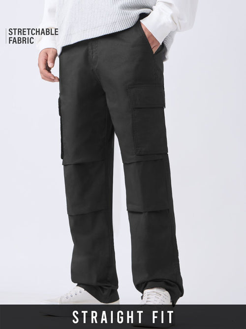 Parachute Pants: Noir Men Parachute Pants