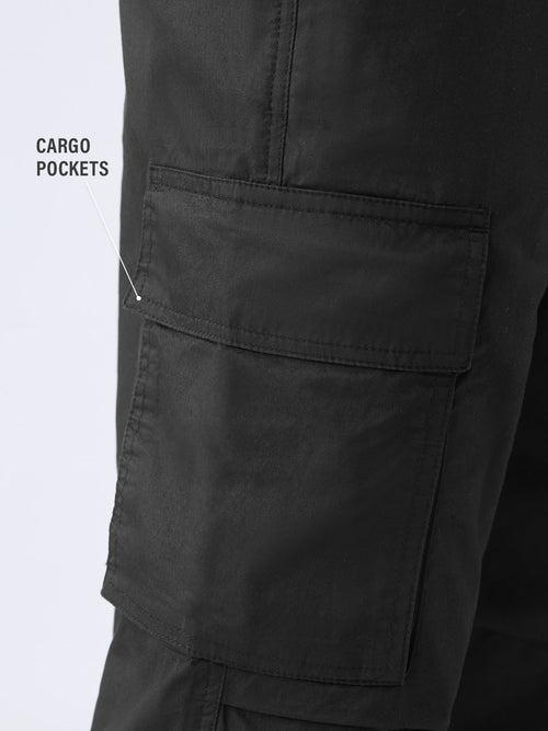 Parachute Pants: Noir Men Parachute Pants