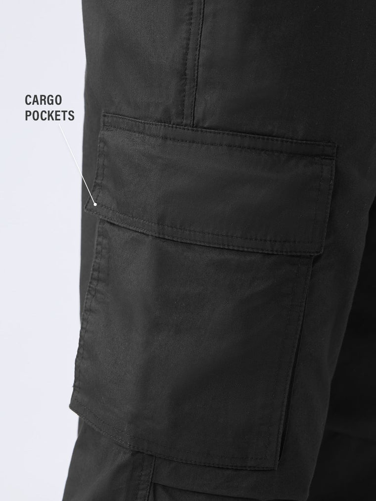 Parachute Pants: Noir Men Parachute Pants