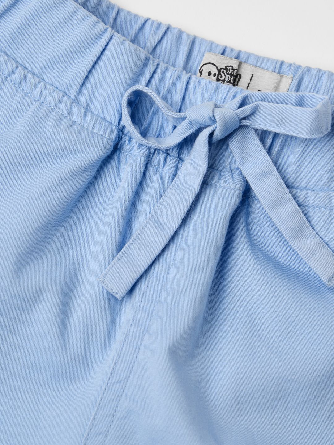 Solids: Sky Blue Girls Cotton Joggers (2-8 Yrs)