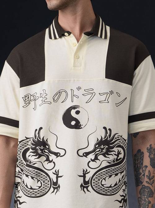 Oversized Polo: Wild Dragon Oversized Polos