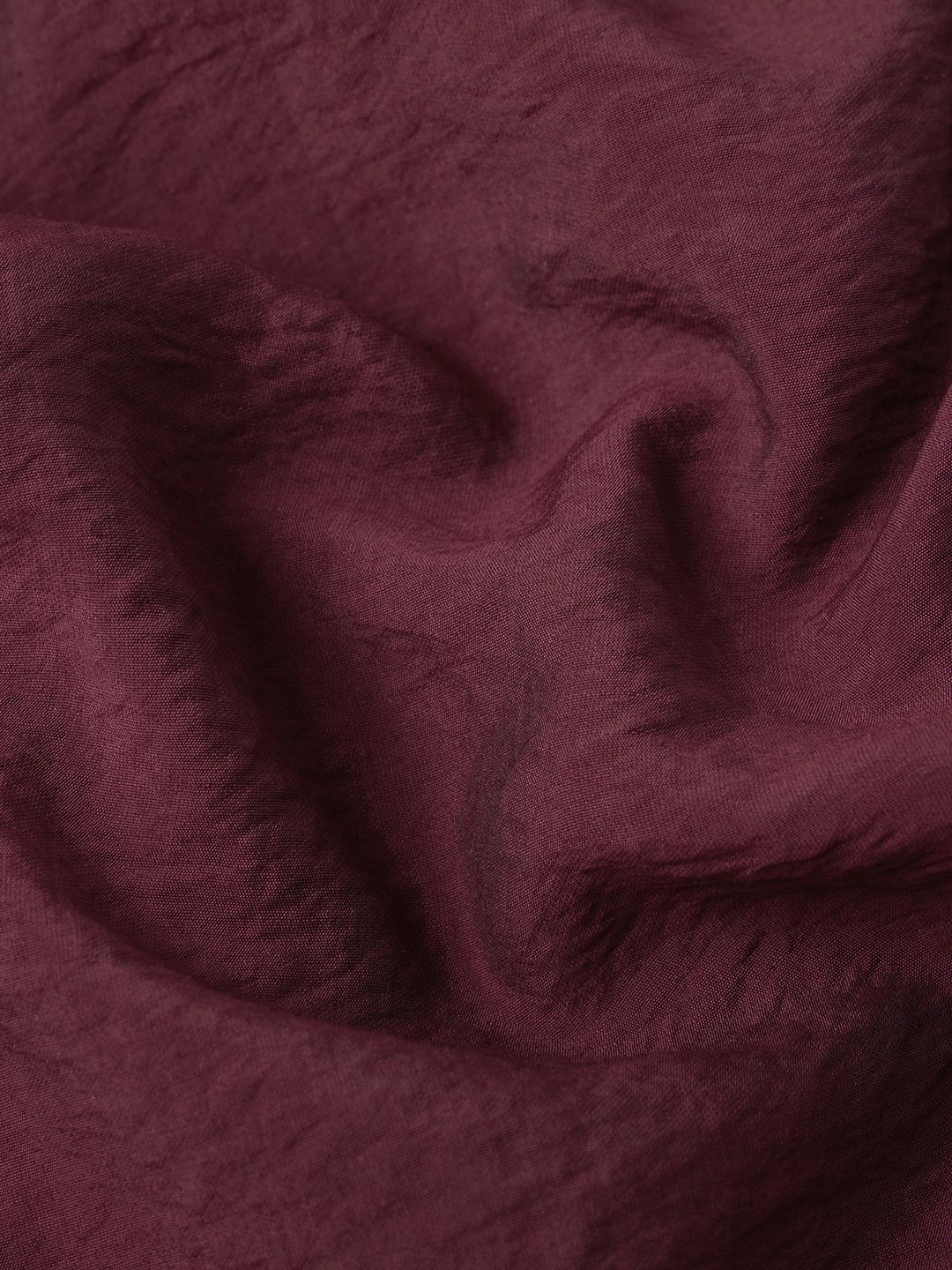 Back Tie Up Shirt: Claret Women Regular Shirts