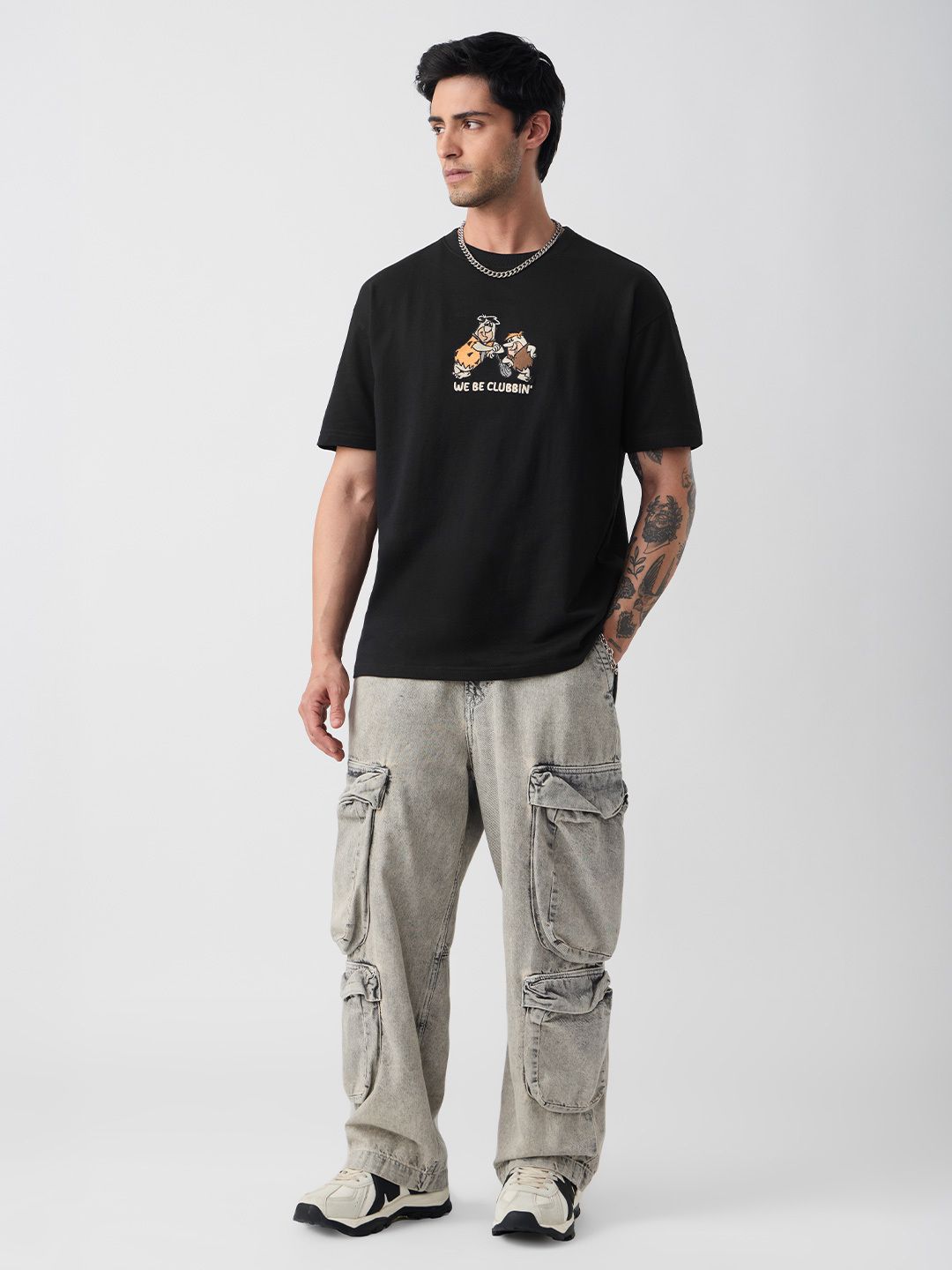 Flintstones: We Be Clubbin Oversized T-Shirts