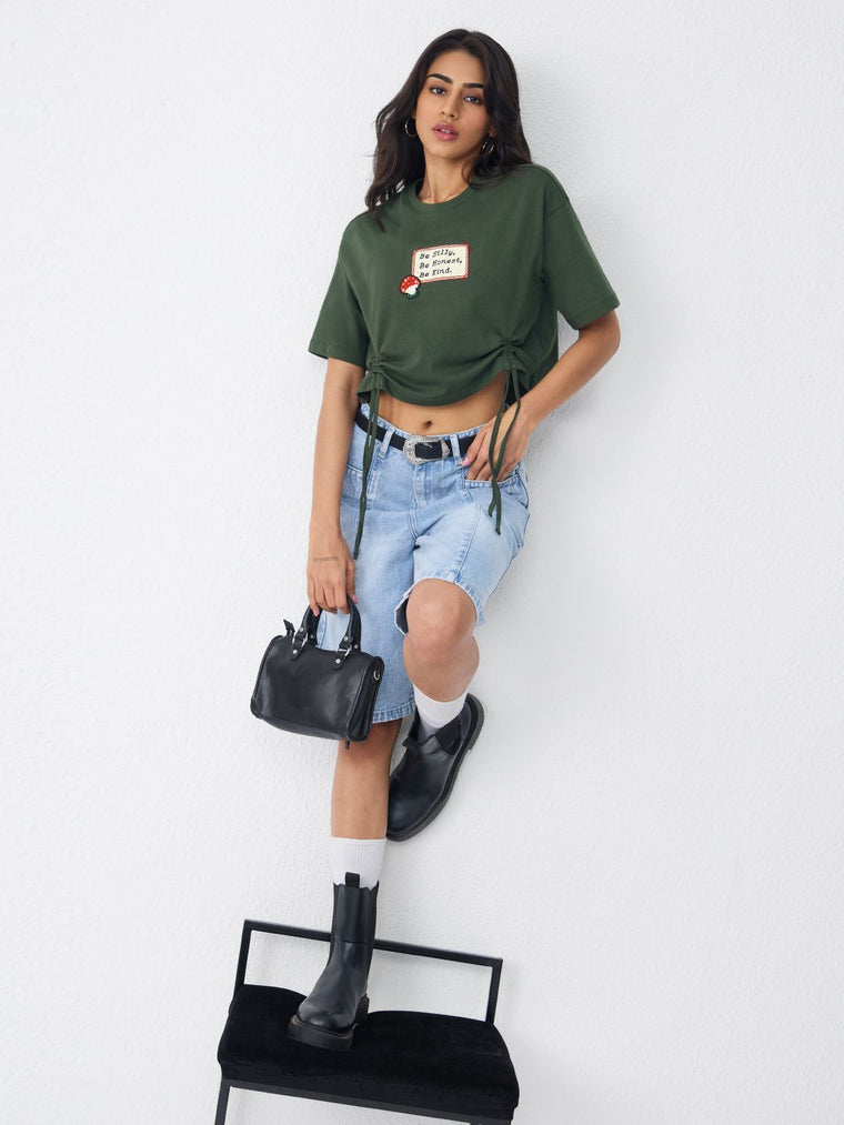 TSS Originals: Be Honest Women Oversized Cropped T-Shirts