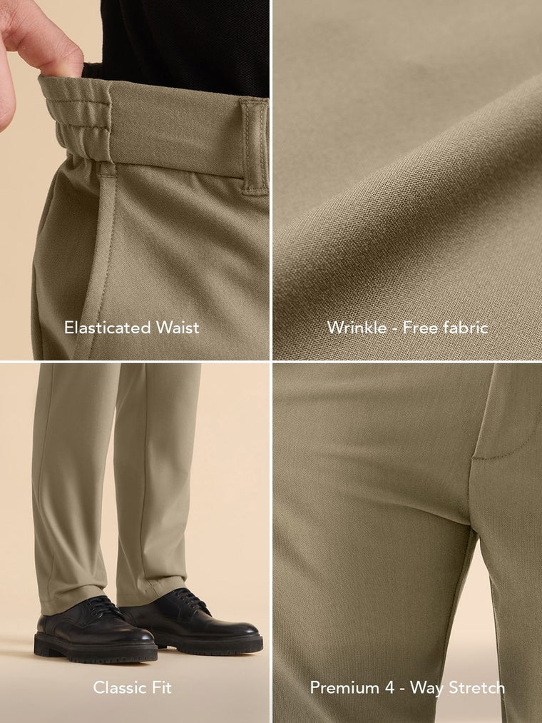 Super Pants: Sand Dune (Classic Fit) Men Super Flex Pants