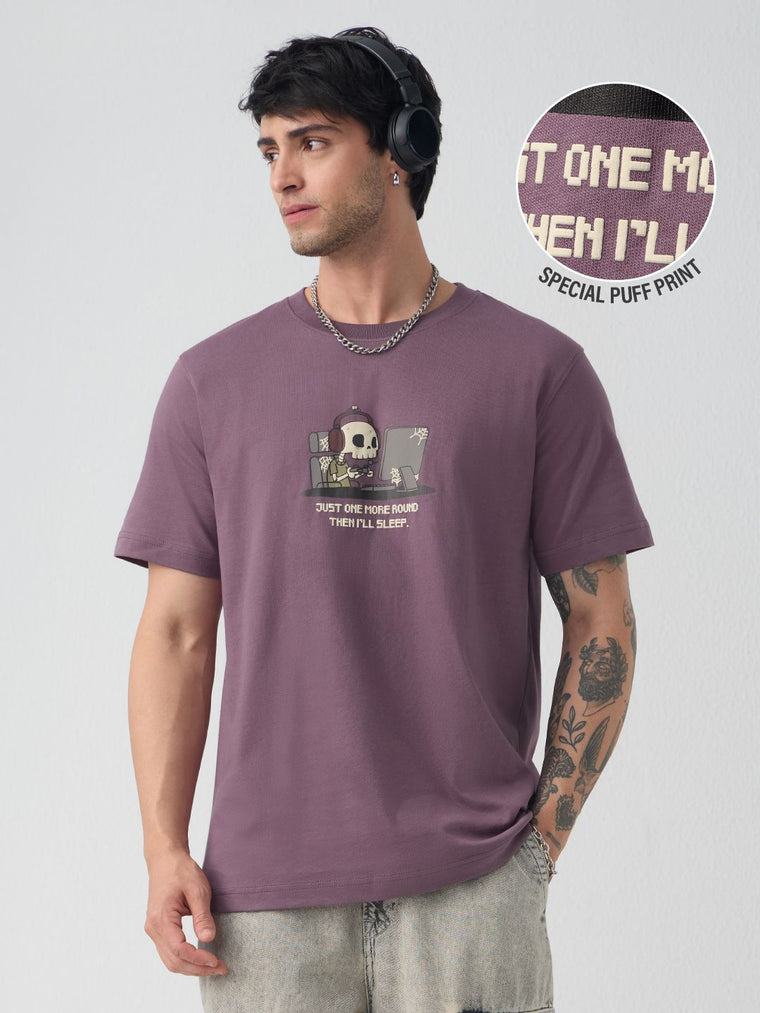 Casual Classics: Skull Gamer Men Relaxed Fit T-Shirts