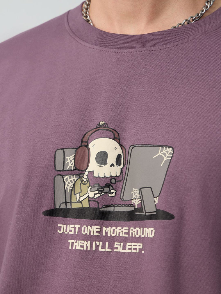 Casual Classics: Skull Gamer Men Relaxed Fit T-Shirts