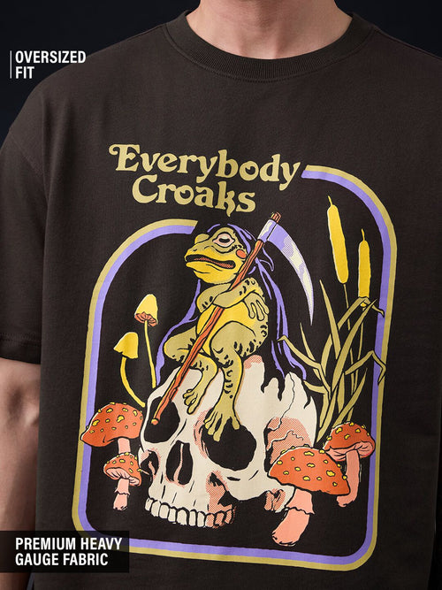 Steven Rhodes: Everybody Croaks Oversized T-Shirts