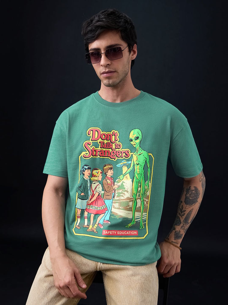 Steven Rhodes: Don't Talk To Strangers Oversized T-Shirts