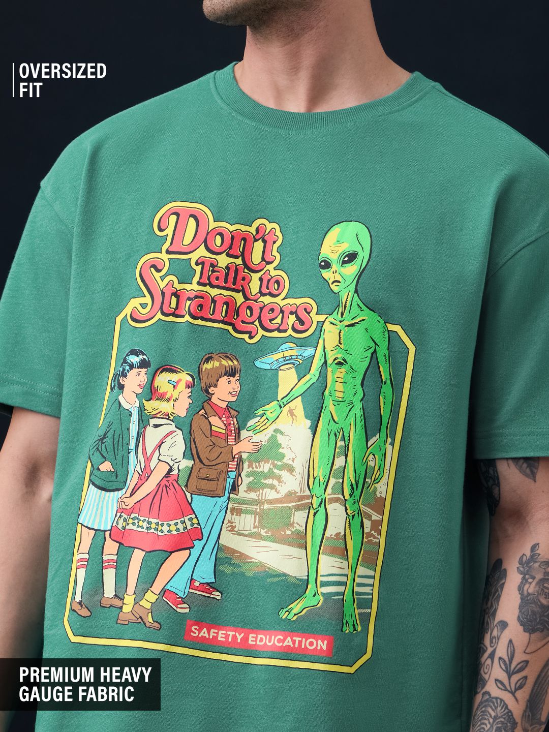 Steven Rhodes: Don't Talk To Strangers Oversized T-Shirts
