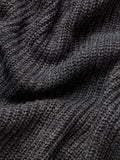 Hooded Sweater: Charcoal Oversized Pullovers