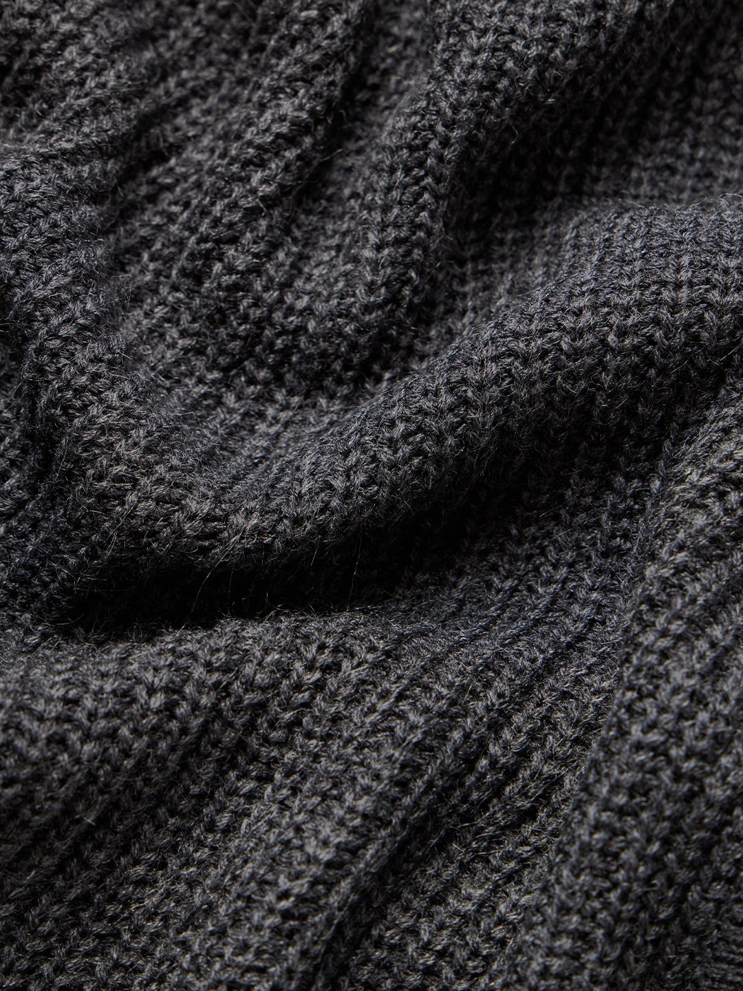 Hooded Sweater: Charcoal Oversized Pullovers