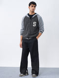 Hooded Sweater: Charcoal Oversized Pullovers