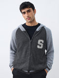Hooded Sweater: Charcoal Oversized Pullovers