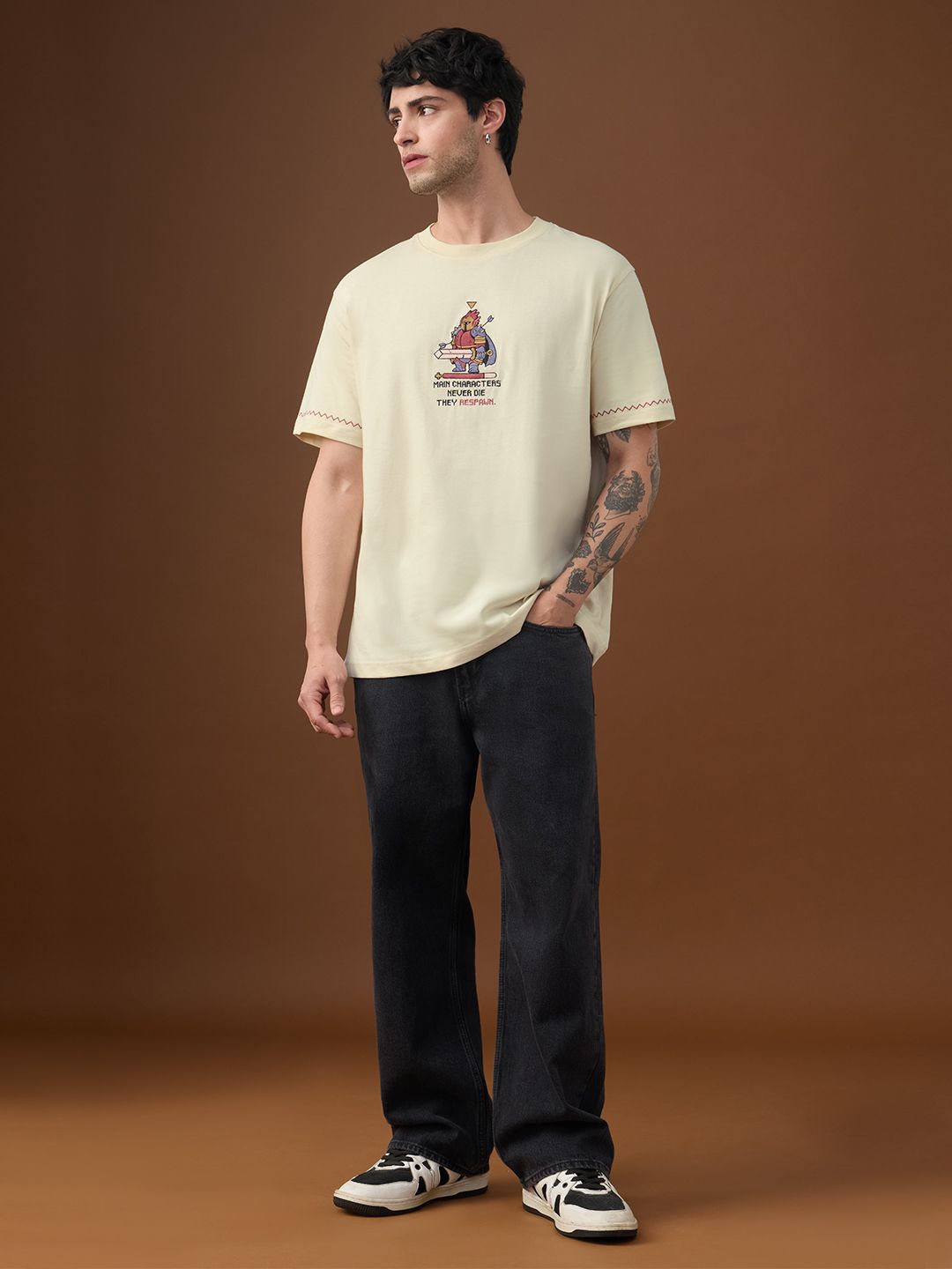 Casual Classics: Gamer Warrior Men Relaxed Fit T-Shirts