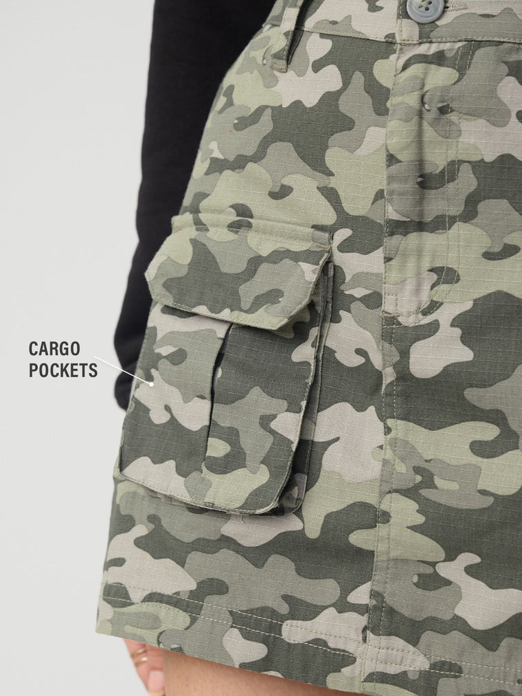 Camo Skirt: Desert Olive Women Skirts