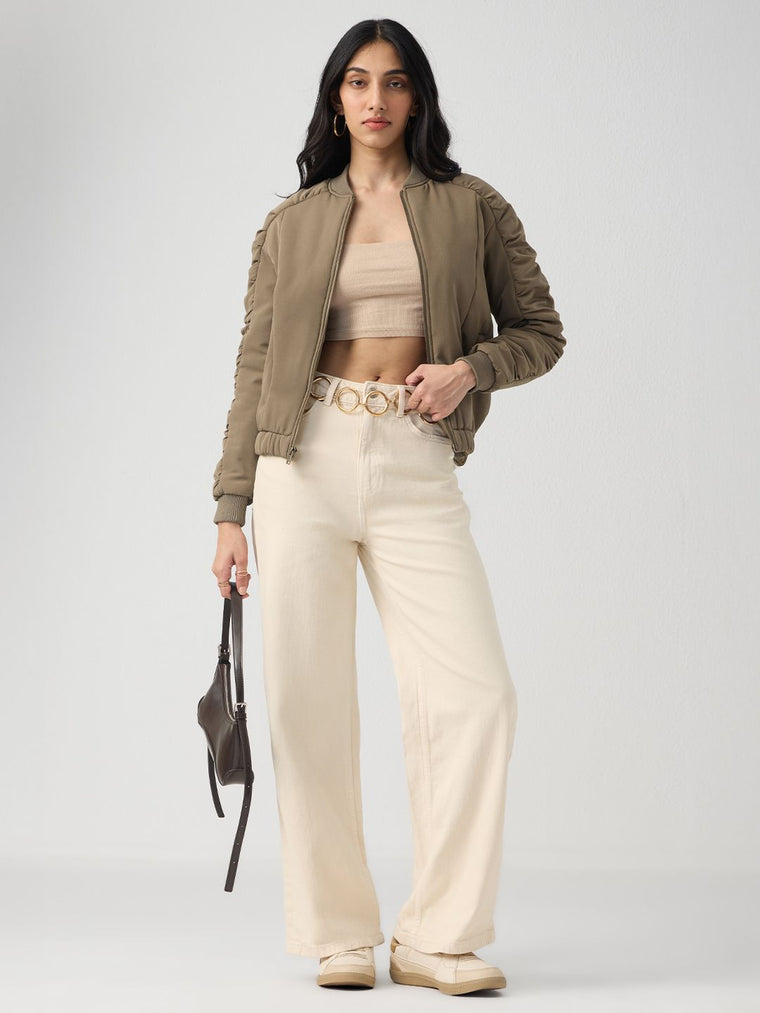 Bomber Jacket: Brown Sugar Women Bomber Jackets