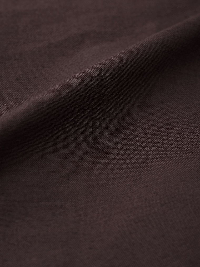 Cotton Linen Hoodie: Cocoa Overshirts