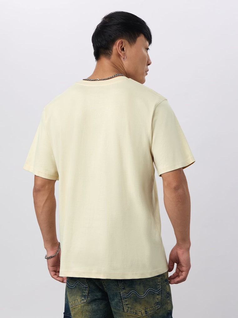 Embroidered T-Shirt: Stay Home Men Relaxed Fit T-Shirts