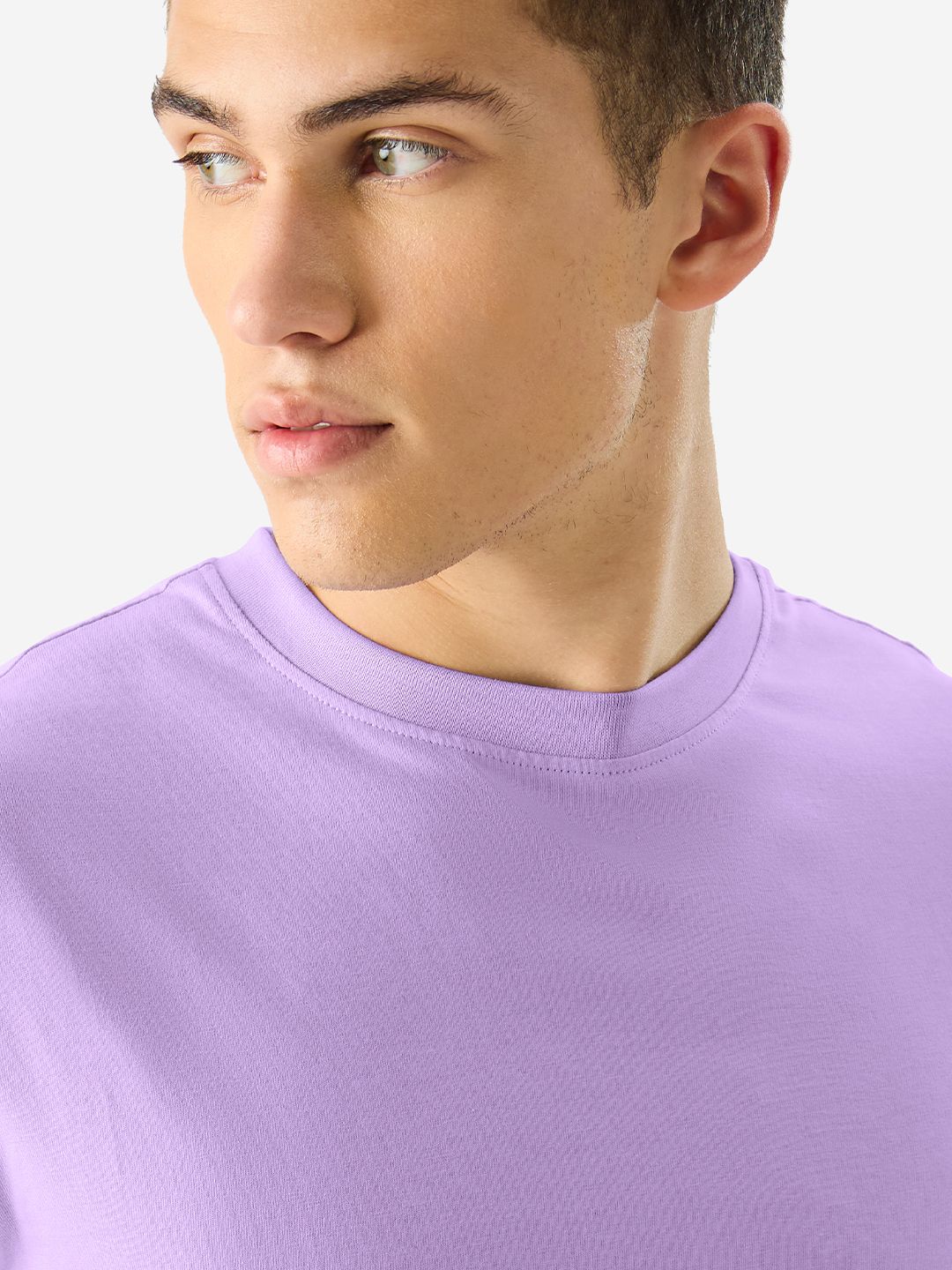 Solids: Deep Lavender Oversized T-Shirts