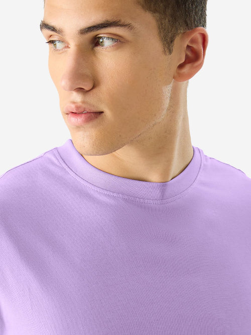 Solids: Deep Lavender Oversized T-Shirts